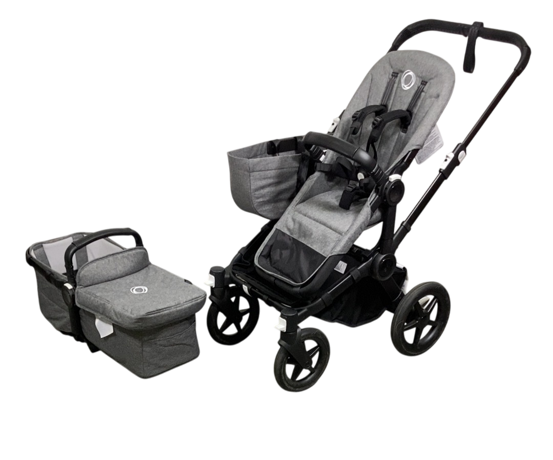 bugaboo donkey 5 duo stroller Bugaboo Donkey 5 Duo Stroller, 2022, Black, Grey Melange, Grey Melange