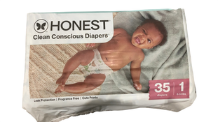 Shop Honest Company Clean Conscious Diapers Pack, Pandas, 1 Pack (35 Count), Size 1 (8-14lbs) at GoodBuy Gear