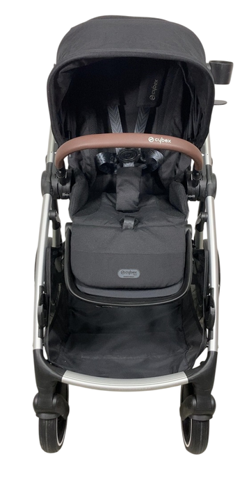 Shop Cybex Gazelle S Modular Stroller, 2023, Moon Black, Silver Frame at GoodBuy Gear