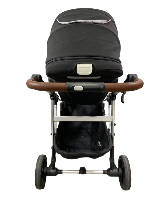 Mockingbird Single to Double 2.0 Stroller, 2024, Silver with Penny Leather, Windowpane, Black