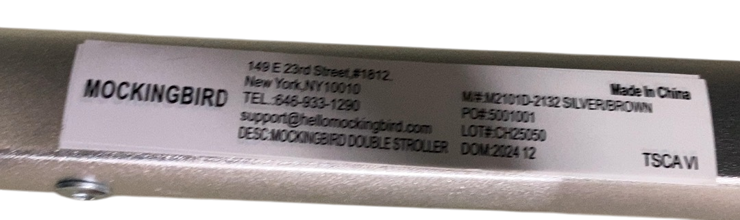 Shop Mockingbird Single to Double 2.0 Stroller, 2024, Sea, Silver With Penny Leather, Windowpane at GoodBuy Gear