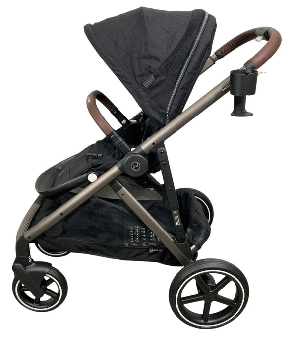 Shop Cybex Gazelle S Modular Stroller, 2024, Moon Black, Taupe Frame at GoodBuy Gear