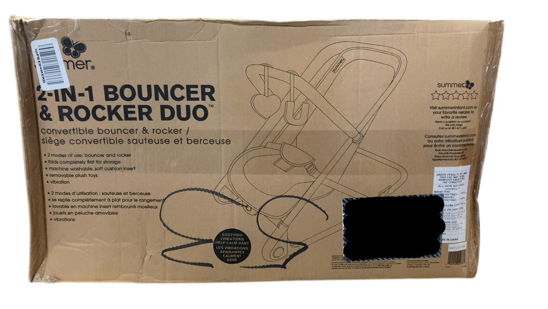 Shop Summer Infant 2-in-1 Baby Bouncer And Rocker Duo, Heather Grey at GoodBuy Gear