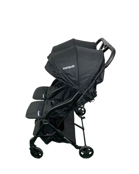Shop Mompush Lithe Double Stroller, 2022, Black at GoodBuy Gear
