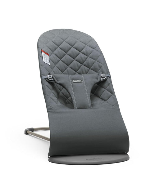 Shop BabyBjorn Bouncer Bliss, Dark Gray Frame, Anthracite Cotton Classic Quilt at GoodBuy Gear