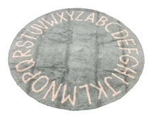 Shop Lorena Canals Round ABC Washable Rug 5', Vintage Blue at GoodBuy Gear