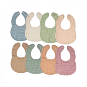 Shop Comfy Cubs Muslin Snap Bibs, 8 Pack, Multicolor at GoodBuy Gear