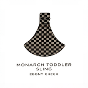 Shop Mabē The Monarch Toddler Sling, Ebony Check at GoodBuy Gear
