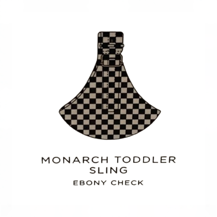 Shop Mabē The Monarch Toddler Sling, Ebony Check at GoodBuy Gear