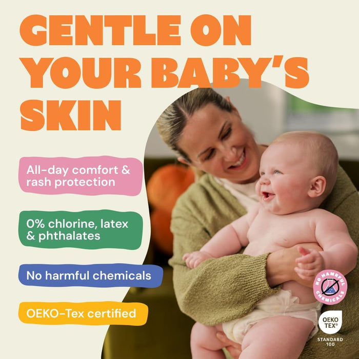 DYPER Bamboo Diapers, Size 2, 192 Ct