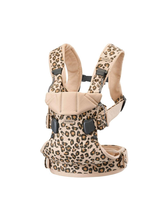 BabyBjorn Baby Carrier One, Beige/Leopard Cotton