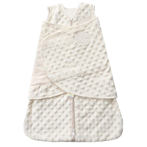 Shop Halo Sleepsack Swaddle Plushy Dot Velboa, Cream, Newborn at GoodBuy Gear