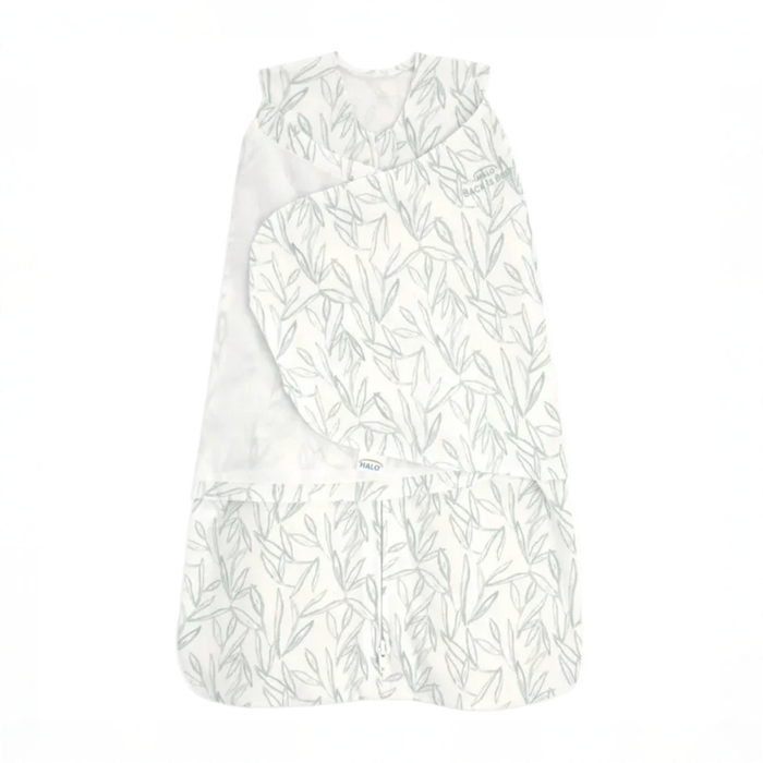 Shop Halo SleepSack Swaddle, Green Leaves, Small at GoodBuy Gear