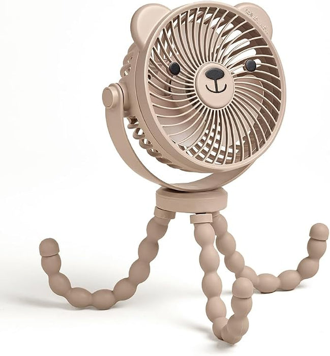 Itzy Ritzy Itzy Breeze 3-Speed Stroller Fan, Taupe