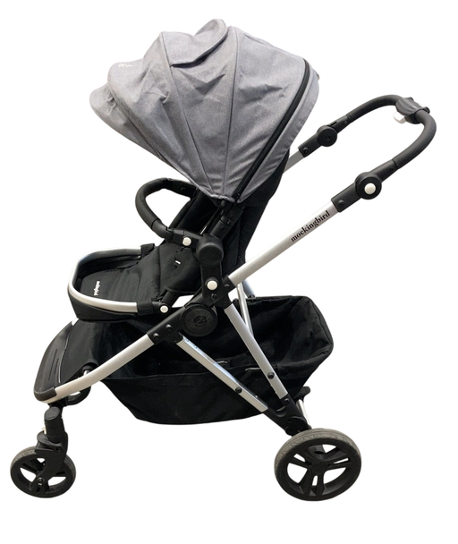 Shop Mockingbird Single 2.0 Stroller, 2025, Heather Grey, Silver With Black Leather, Solid Grey at GoodBuy Gear
