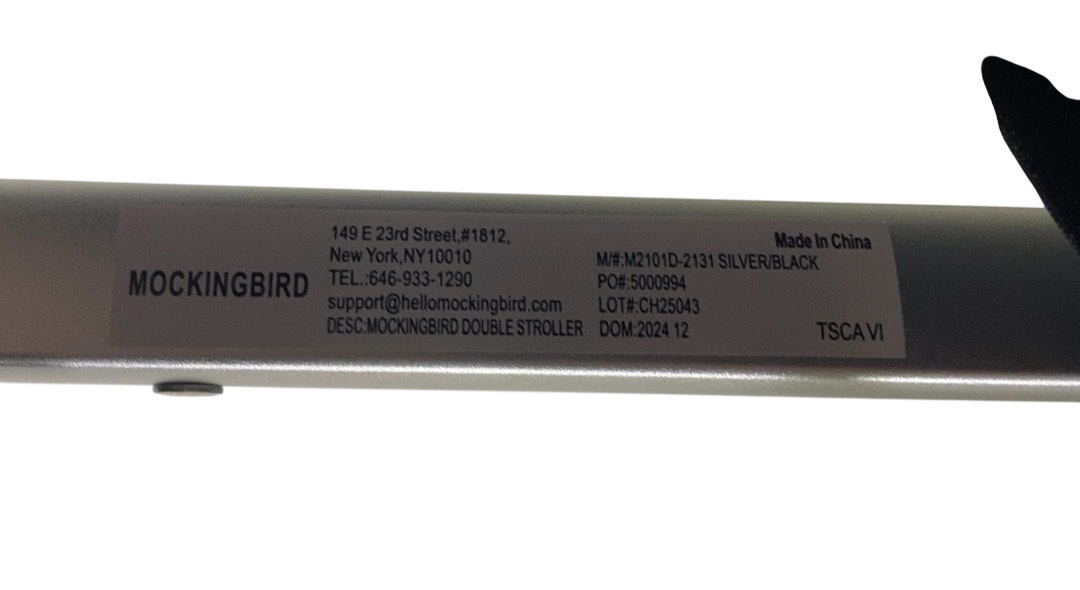 Shop Mockingbird Single to Double 2.0 Stroller, 2024, Black, Silver With Black Leather, Watercolor Drops at GoodBuy Gear