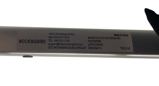 Shop Mockingbird Single to Double 2.0 Stroller, 2024, Black, Silver With Black Leather, Watercolor Drops at GoodBuy Gear