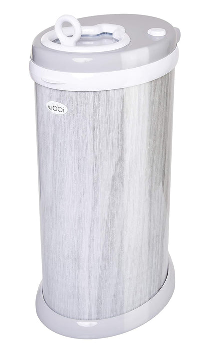 Shop Ubbi Diaper Pail, Gray Woodgrain at GoodBuy Gear