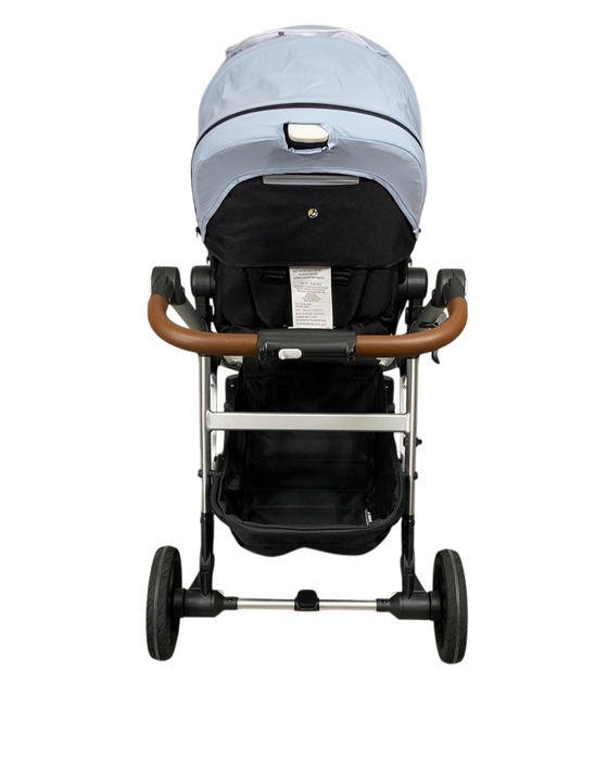 Shop Mockingbird Single to Double 2.0 Stroller, Sky, Watercolor Drops, Silver With Penny Leather, 2024 at GoodBuy Gear