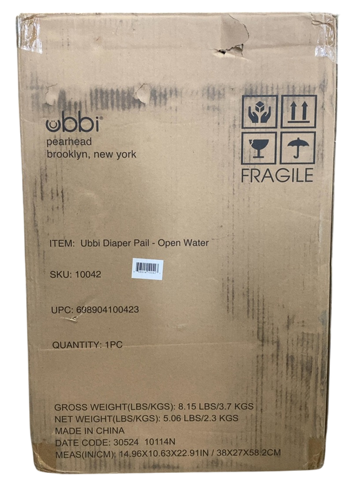 Shop Ubbi Diaper Pail, Matte Open Water at GoodBuy Gear
