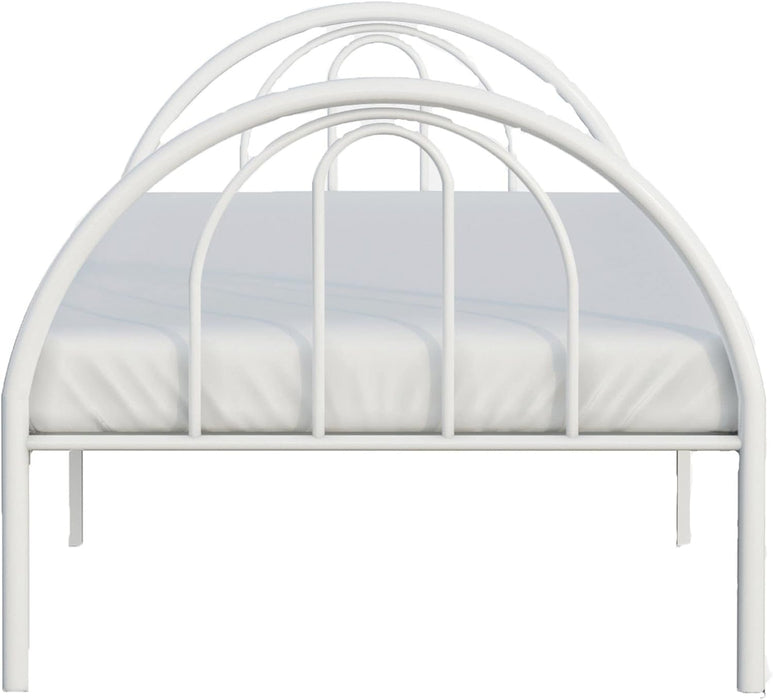 Shop BK Furniture Brooklyn Metal Twin Bed, White at GoodBuy Gear