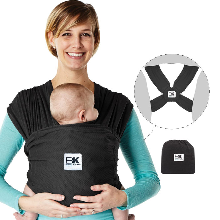 Baby K'tan Baby Carrier, Black, Breeze, X-Small