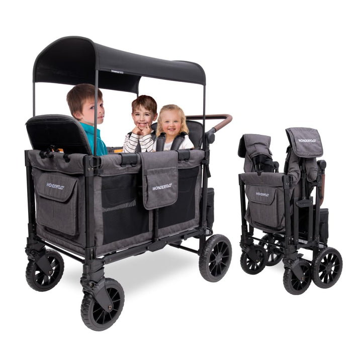 Shop Wonderfold W4 Luxe Pro Stroller Wagon, 2025, Charcoal Gray HIDDEN REPLACEMENT FOR #431748-V at GoodBuy Gear