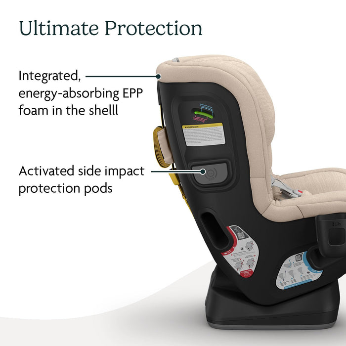 UPPAbaby Rove Convertible Car Seat, 2024, Kavneer (Almond Mélange)