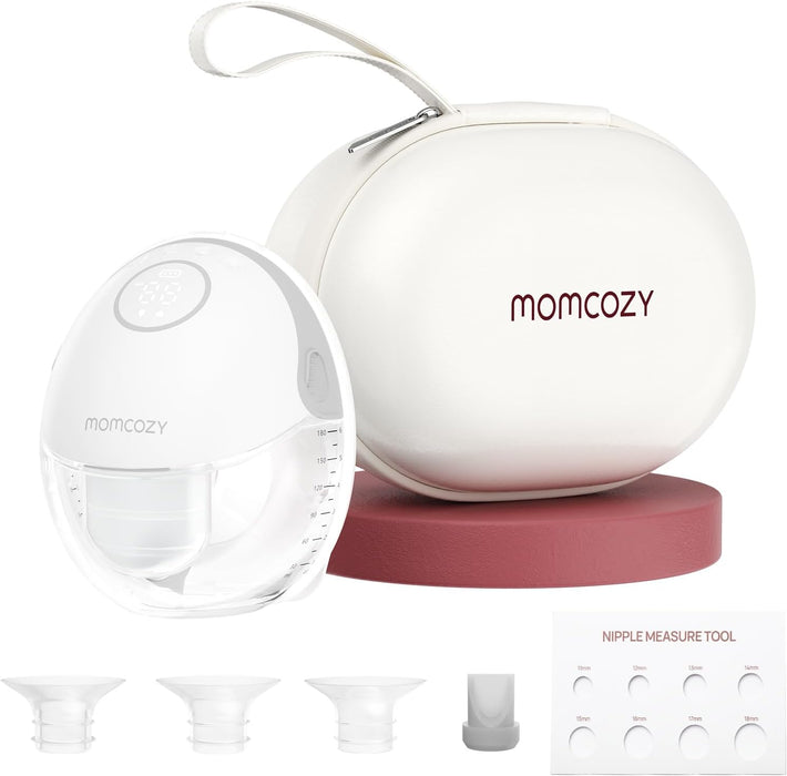 Momcozy Mobile Style Hands-free Breast Pump Double, Quill Grey