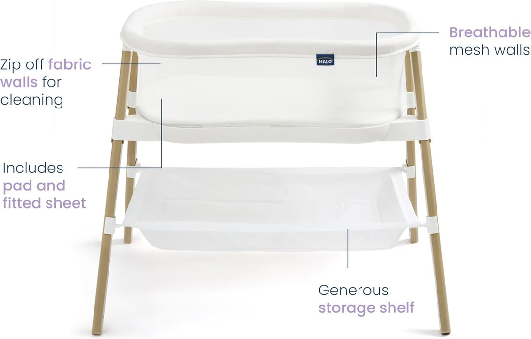 Shop Halo BassiNest Essential Sleeper, White at GoodBuy Gear