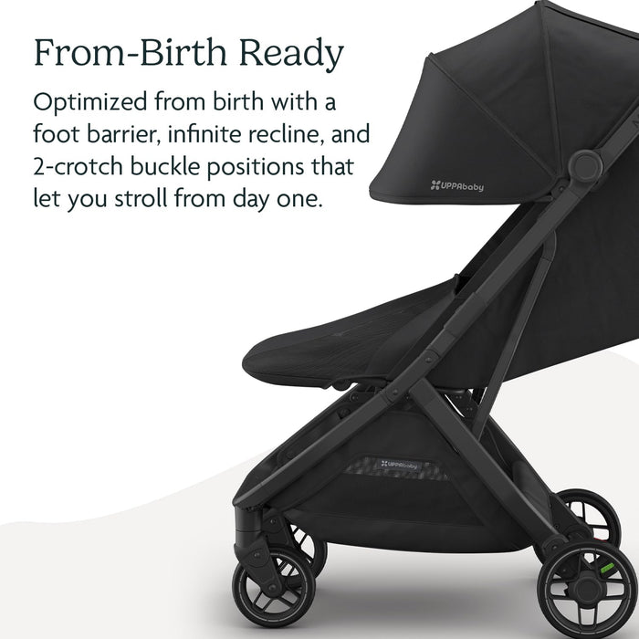 UPPAbaby MINU V3 Stroller, 2024, Jake (Charcoal/Black)