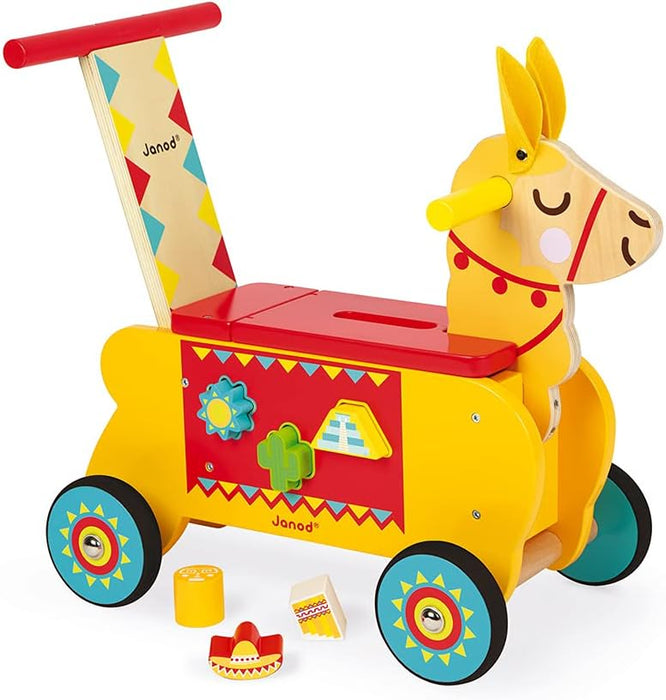 Janod Wooden Llama Toddler Ride-On