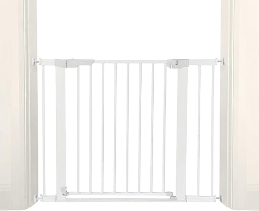 Shop Dreambaby Infinity Baby Gate for Stairs & Doorways w/Wide Walk-Thru Door, White at GoodBuy Gear