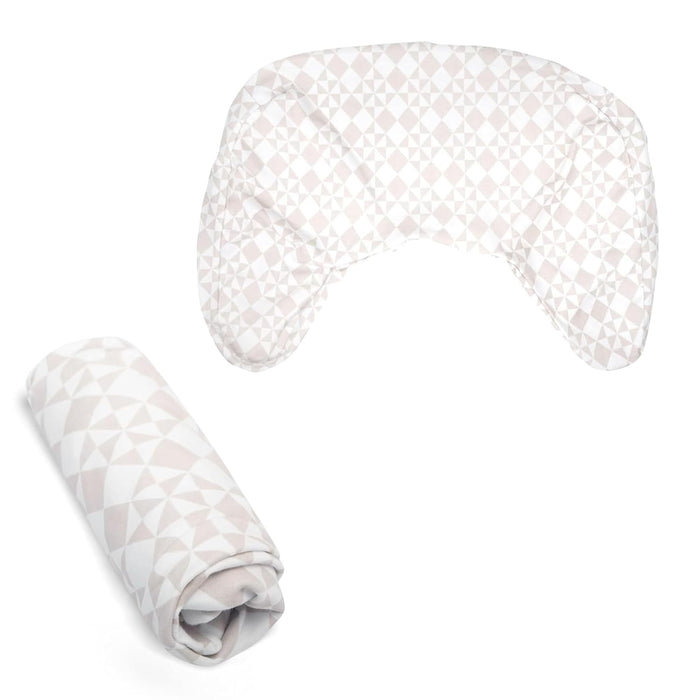 Shop Boppy Organic Nursing and Infant Support Pillow Slipcover, Beige Checkered Quilt at GoodBuy Gear