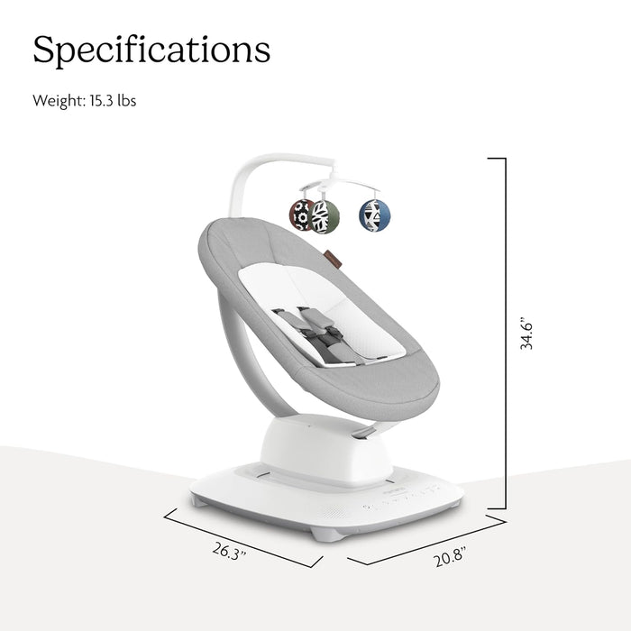 Shop UPPAbaby Mamaroo Smart Swing, Stella (Grey Melange) at GoodBuy Gear