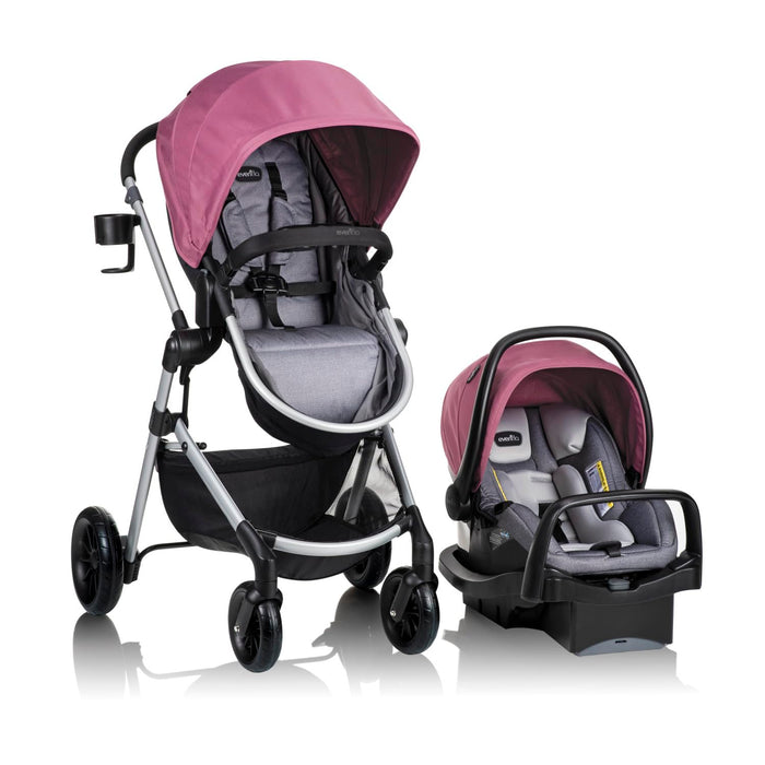 Evenflo Pivot Modular Travel System, 2022, Dusty Rose