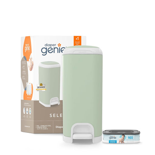 Shop Diaper Genie Select Diaper Pail Gift Set, Sage Green at GoodBuy Gear