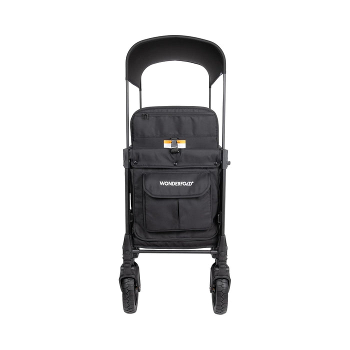 Wonderfold W2 Luxe Pro Double Stroller Wagon, Jet Black, 2 Seater