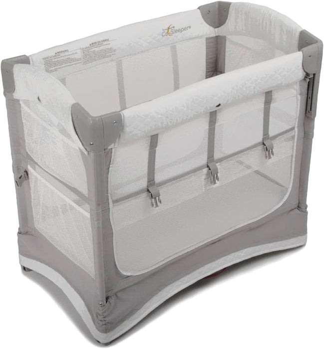 Arm's Reach Mini Ezee 3-in-1 Co-Sleeper, Gray/White