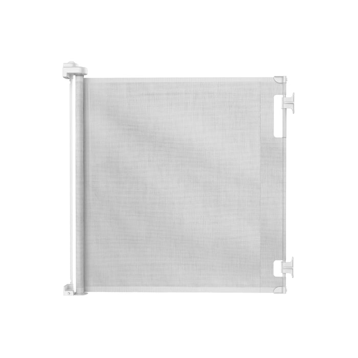 Perma Child Safety Indoor/Outdoor Retractable Baby Gate, 33"x55", White