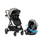 Shop Evenflo Shyft Intuiti Travel System with Revolve180 LiteMax NXT Rotational Infant Car Seat, 2024, Fossil Gray, Base Model at GoodBuy Gear