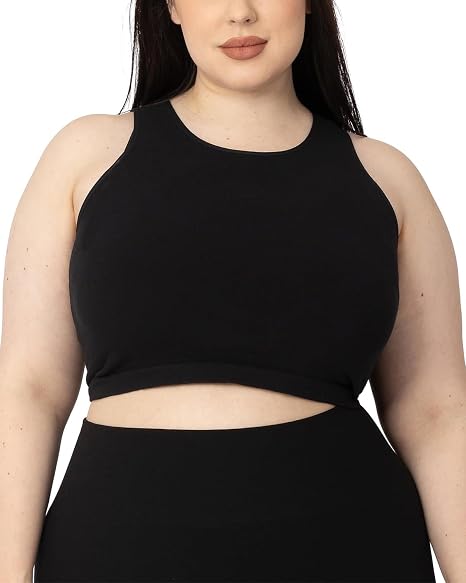 Shop Kindred Bravely Sublime Bamboo Maternity & Nursing Longline Bra Top, Black, Busty, Large at GoodBuy Gear