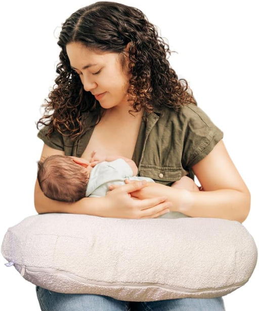 Shop Boppy Nursing Pillow, LUXE, Oatmeal Boucle at GoodBuy Gear