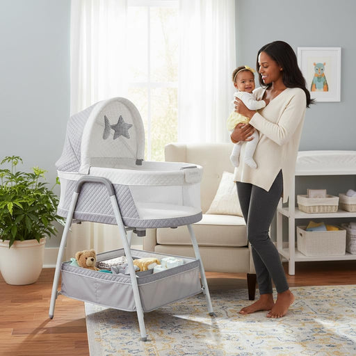 Shop TruBliss Journey 2 in 1 Bassinet, Soft Grey at GoodBuy Gear