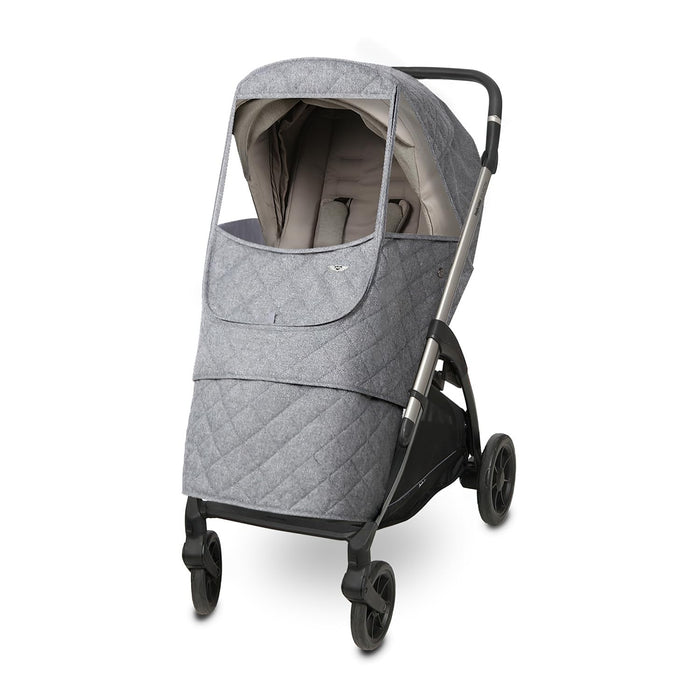 Shop Manito Padded Universal Stroller Weather Shield, Melange Grey at GoodBuy Gear