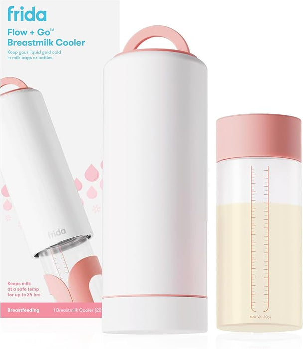 Frida Mom Flow + Go Breastmilk Cooler Bottle, 20 fl oz