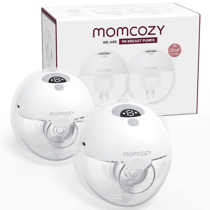 Shop Momcozy All-in-one M5 Double Wearable Breast Pump, Quill Grey at GoodBuy Gear