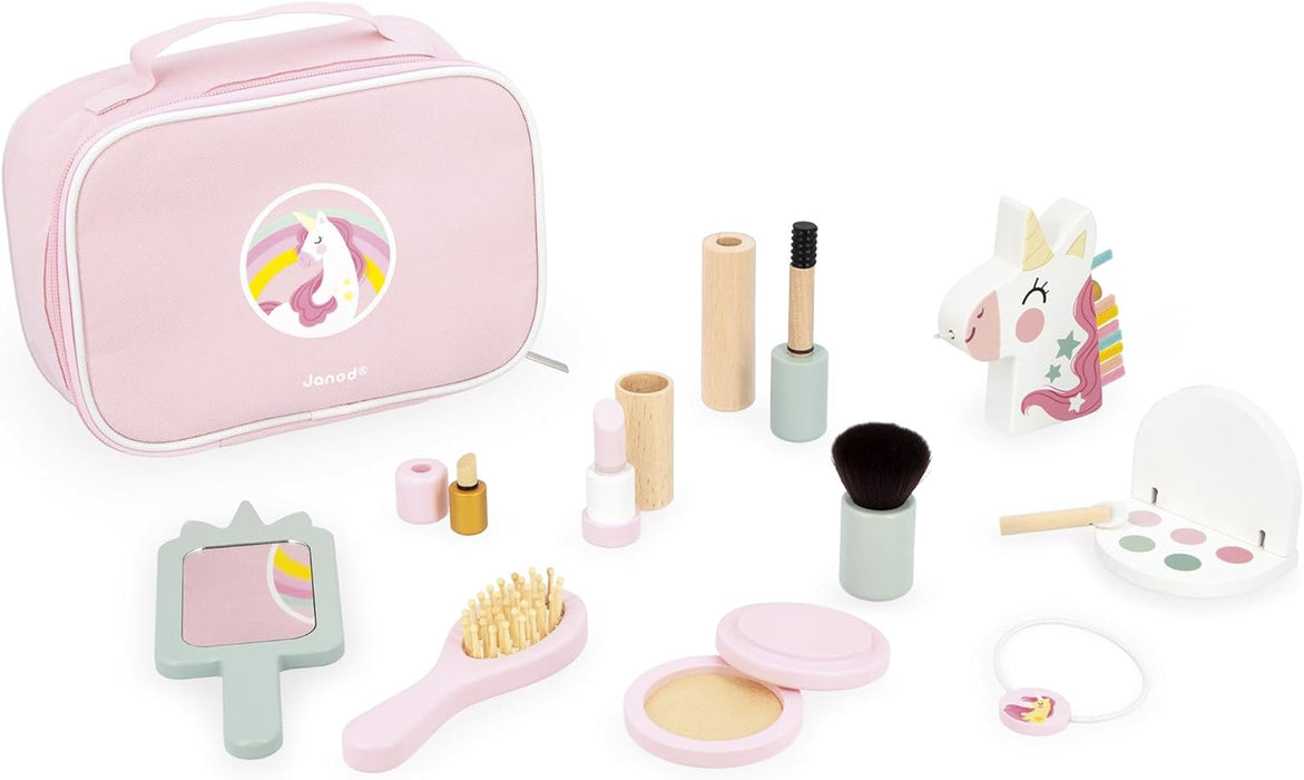 Janod Unicorn Beauty Case, Pink