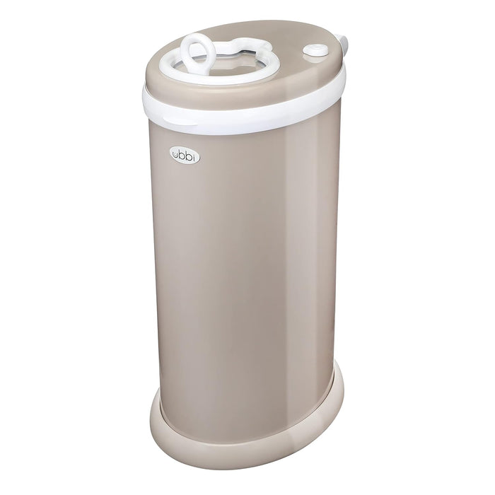 Ubbi Diaper Pail, Matte taupe