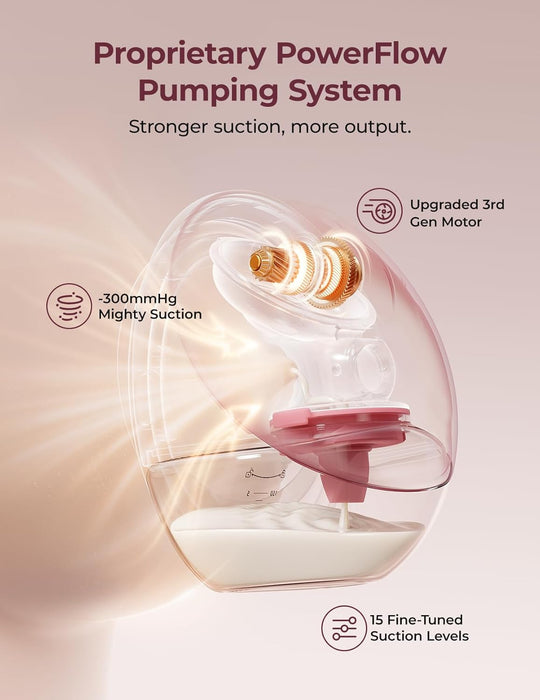Shop Momcozy Mobile Flow Hands-Free Breast Pump M9, Cozy Red, Double at GoodBuy Gear